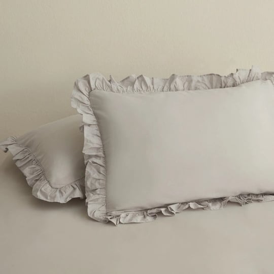 Karaca Home Basic 2li Fırfırlı Yastık Kılıfı Adaçayı
