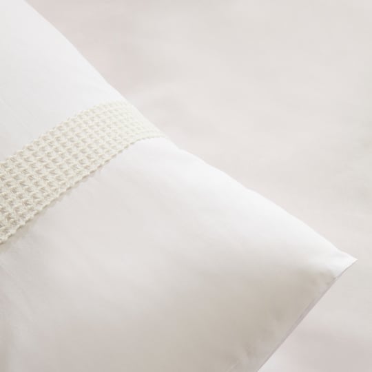 Karaca Home Cielo %100 Pamuk Çift Kişilik Nevresim Takımı Beyaz