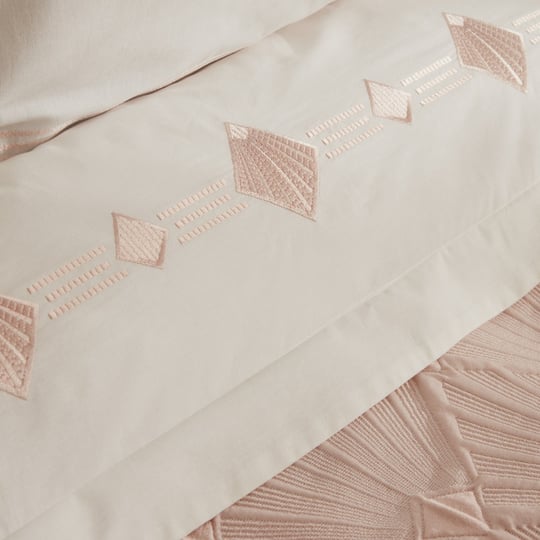 Karaca Home Diamond Çift Kişilik 7 Parça Düet Set Somon