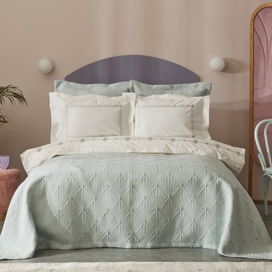 Karaca Home Diamond Çift Kişilik 7 Parça Düet Set Mavi