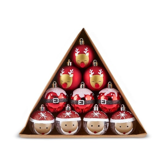 Karaca Home Karaca 10lu Set Top Santa Ağaç Süsü  6 cm