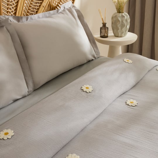 Karaca Home Liona %100 Pamuk Müslin Çift Kişilik Pike Takımı Gri