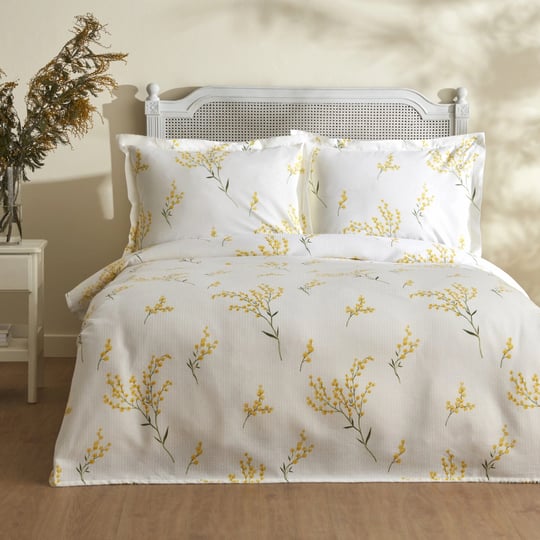Karaca Home Loretta %100 Pamuk Tek Kişilik Pike Takımı Sarı