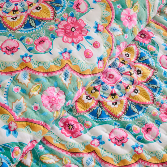 Karaca Home Luna Çok Amaçlı Çift Kişilik Yatak Örtüsü Multicolor
