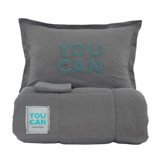 Karaca Home Motto Cotton Comfort Çift Kişilik Uyku Seti Gri