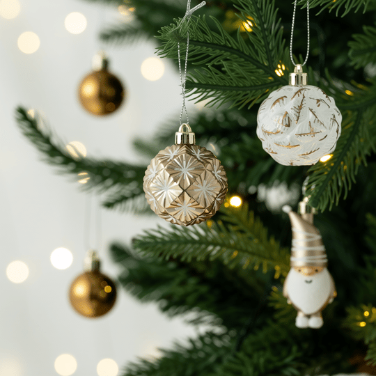 Karaca Home New Year Yılbaşı Bronze 65 Parça Ağaç Süsü Seti