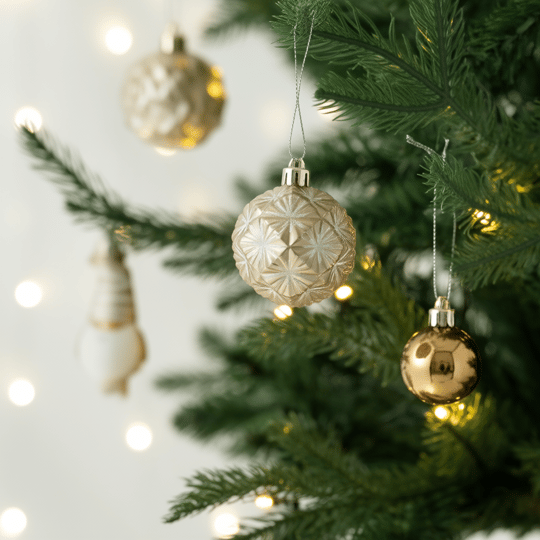 Karaca Home New Year Yılbaşı Bronze 65 Parça Ağaç Süsü Seti
