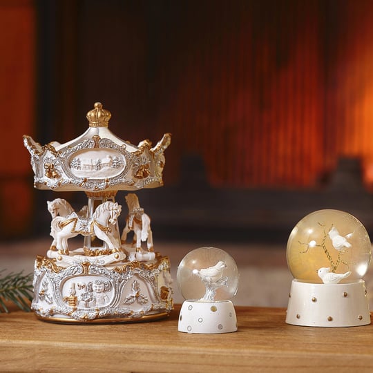 Karaca Home New Year Yılbaşı Carousel Müzikli Hareketli Obje
