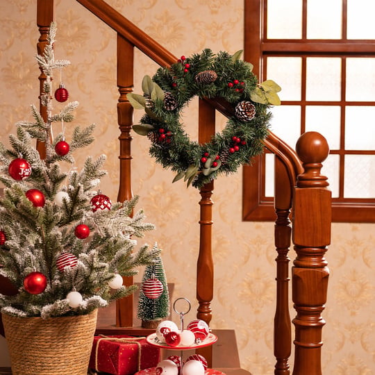Karaca Home New Year Yılbaşı Pine Kapı Süsü 40 cm