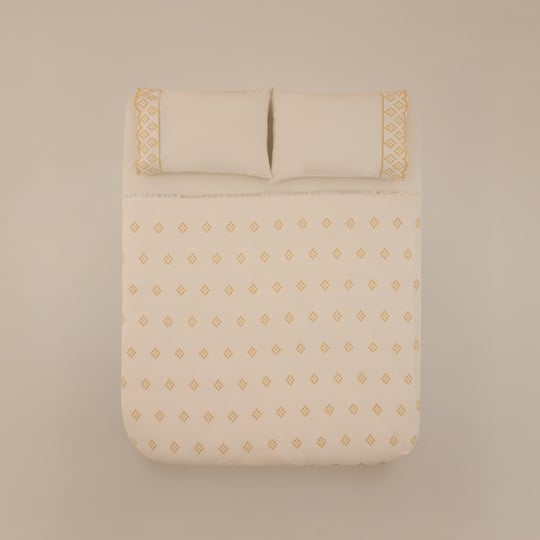 Karaca Home Nobile Brodeli Muslin Çift Kişilik Pike Takımı Sarı
