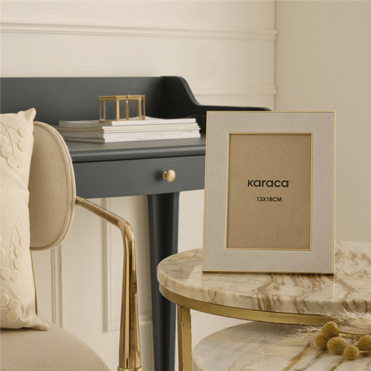 Karaca Home Revel Frame Beige 13x18 cm