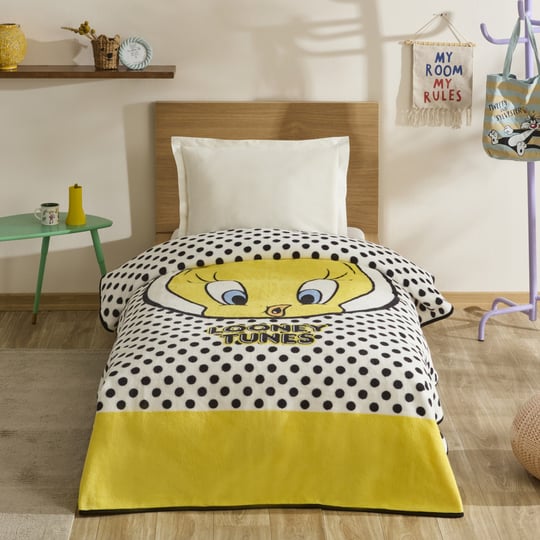 Karaca Home Tweety Tek Kişilik Battaniye Sarı