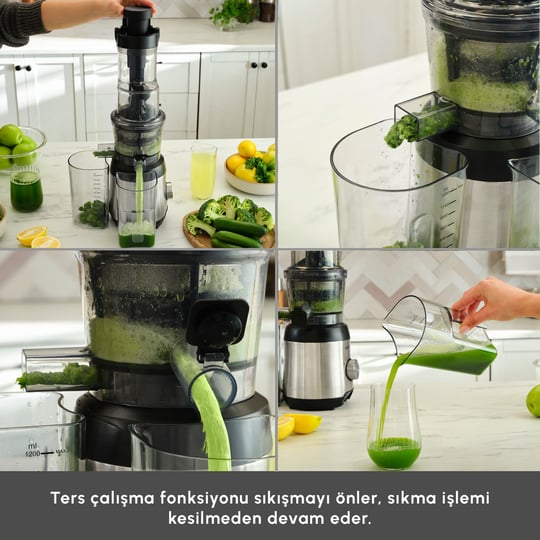 Karaca Inox Slow Juicer Katı Meyve Sıkacağı