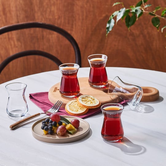 Karaca İrem 6lı Çay Bardağı Seti 132 ml