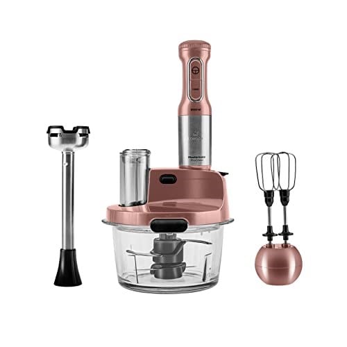 Karaca Mastermaid Prosteel 2500W 6 Bıçaklı Uzun Blender Ayaklı Cam Mutfak Robotu, Rosegold