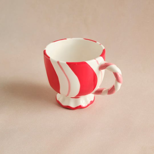 Karaca New Year Candy Twist Pink Kupa
