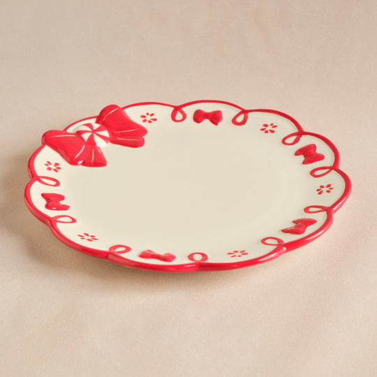 Karaca New Year Ribbon Servis Tabağı 24,5 cm
