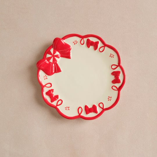 Karaca New Year Ribbon Tatlı Tabağı 14 cm