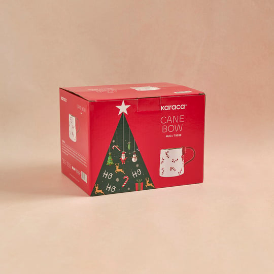 Karaca New Year Yılbaşı Cane Bow Kupa 600 ml