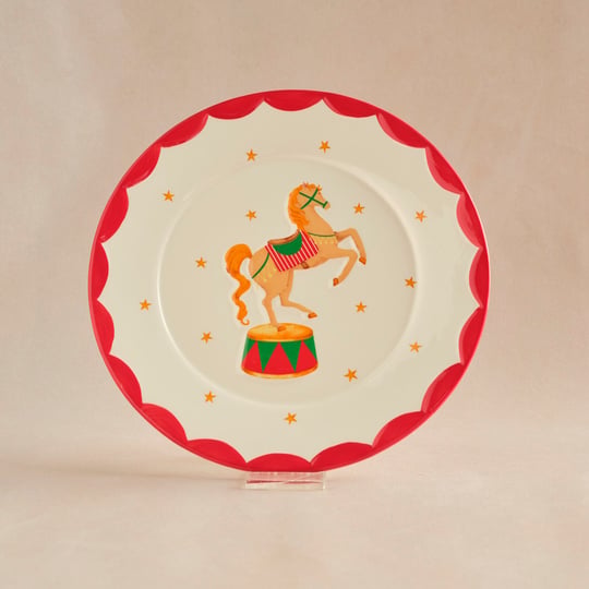 Karaca New Year Yılbaşı Carousel Servis Tabağı 26,5 cm