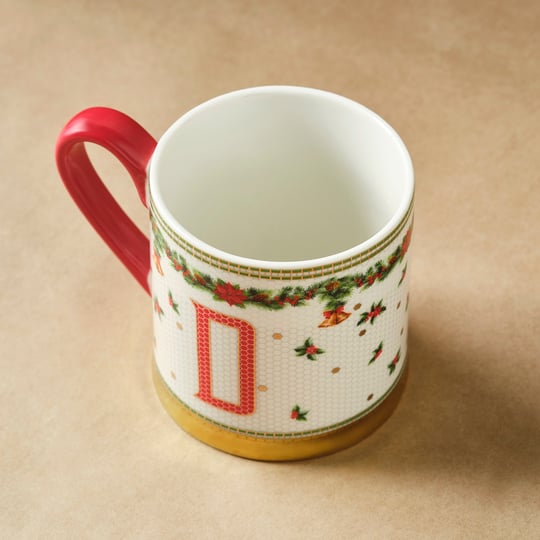 Karaca New Year Yılbaşı Petek D Harfli Kupa 330 ml