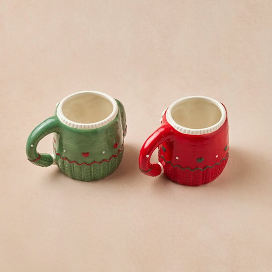 Karaca New Year Yılbaşı Sweater Deer Kırmızı Kupa 400 ml