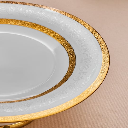 Karaca Royal Bone Victoria Ayaklı Kek Standı Gold