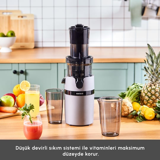 Karaca Slow Juicer Yavaş Sıkım Katı Meyve Sıkacağı