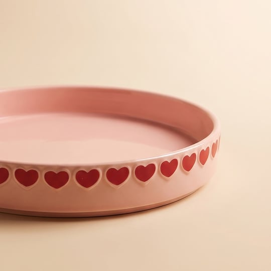 Karaca Sweetheart Çukur Tabak Pembe 20 cm