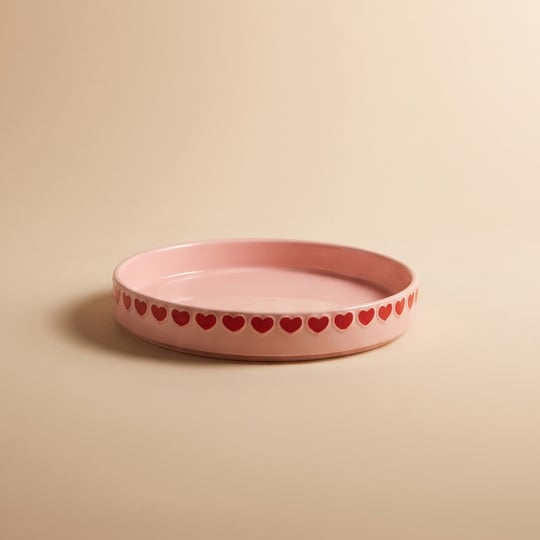 Karaca Sweetheart Çukur Tabak Pembe 20 cm