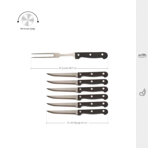 Karaca Tong 7 Parça Steak Bıçağı