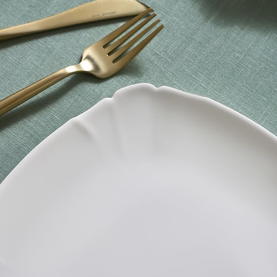 Karaca Tonny 6 Parça Opal Pasta Takımı Beyaz 19 cm