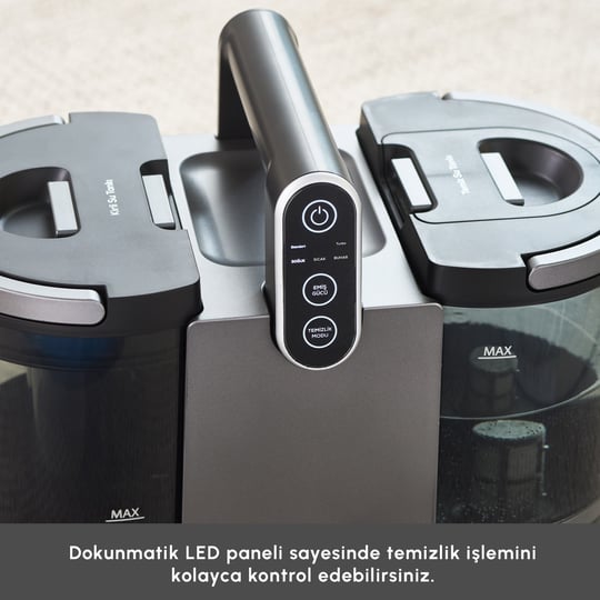 Karaca Vantuz Deepclean Buharlı Halı ve Koltuk Yıkama Makinesi Antrasit
