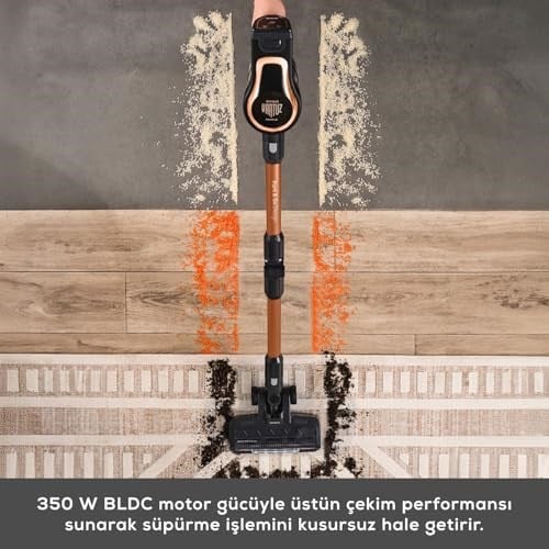 Karaca Vantuz Power Up Pro Dik Süpürge Black Copper