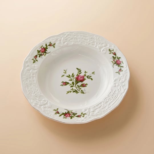 Karaca Vintage Rose Çukur Tabak 22 cm