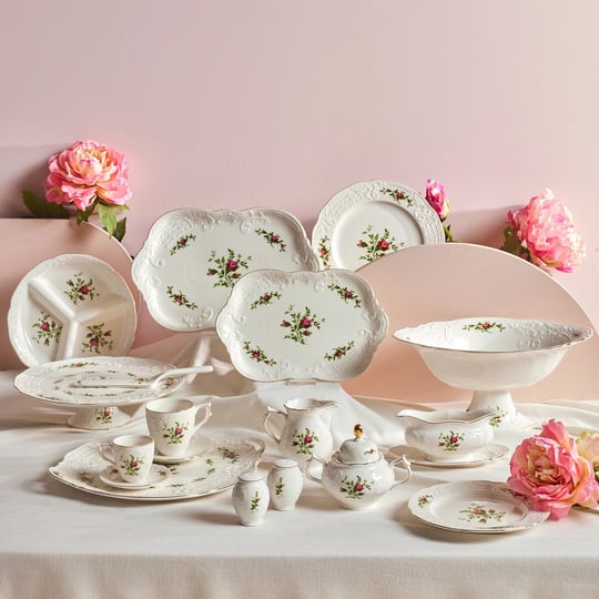 Karaca Vintage Rose Servis Tabağı 26 cm