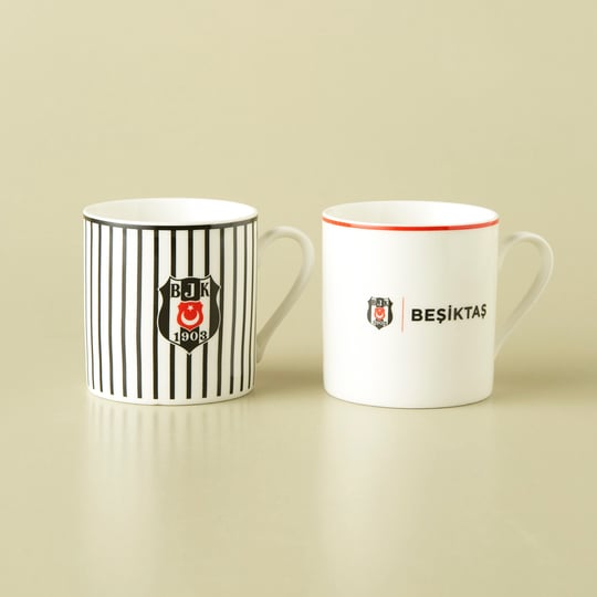 Karaca x Beşiktaş Lisanslı 2 Kişilik Çay Fincan Takımı 230 ml