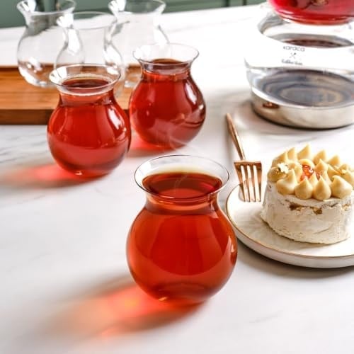 Karaca x Refikadan Gönlübol 6lı Çay Bardağı Seti