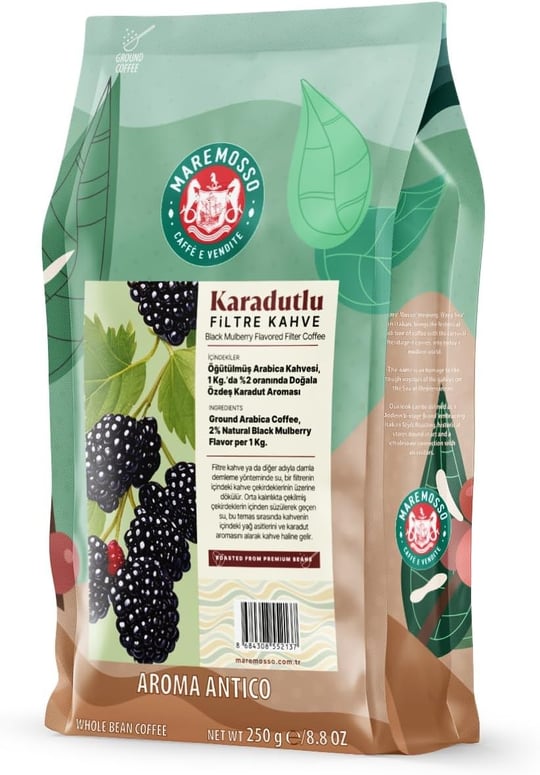 Karadut Aromalı Öğütülmüş Filtre Kahve 250 Gr.