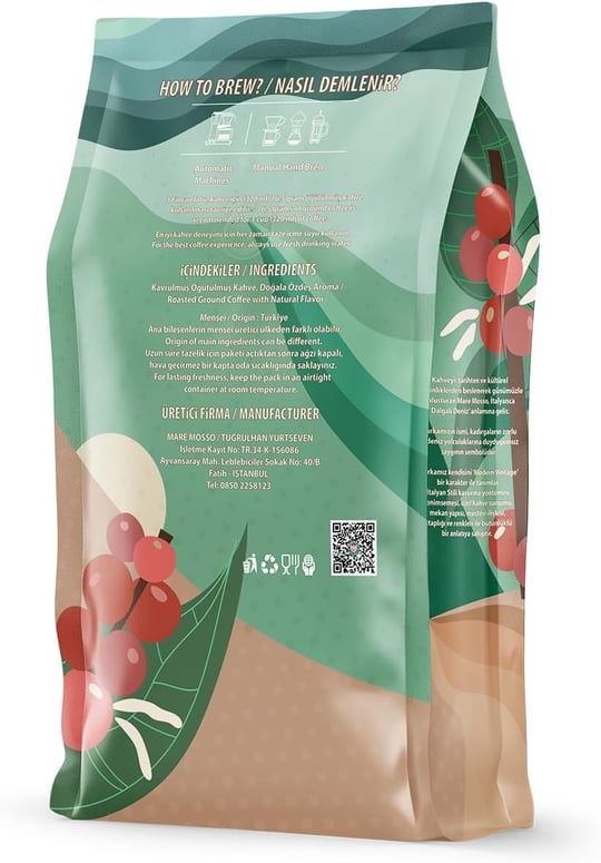 Karadut Aromalı Öğütülmüş Filtre Kahve 250 Gr.