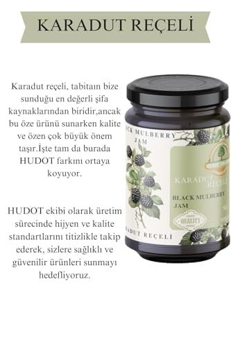 KARADUT REÇELİ DOĞAL KATKISIZ KORUYUCUSUZ HUDOT PREMIUM (% 65 MEYVE)