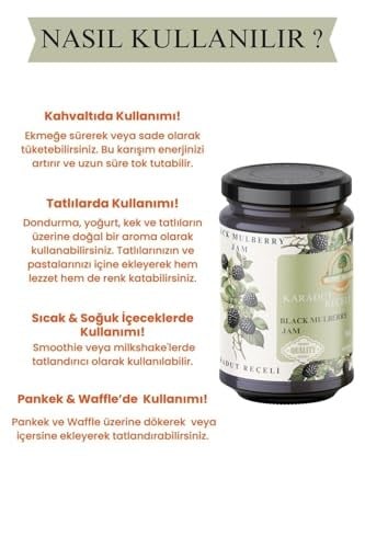 KARADUT REÇELİ DOĞAL KATKISIZ KORUYUCUSUZ HUDOT PREMIUM (% 65 MEYVE)