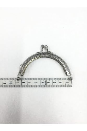 karan tuhafiye Çanta Ve Cüzdan Klipsi Oval 12 Cm Gümüş