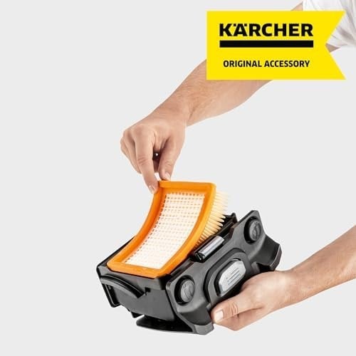 Karcher düz katlamalı filtre, Karcher çok amaçlı elektrikli süpürge WD 4 ila WD 6 arası (hızlı ve konforlu değiştirilebilir, kir teması olmadan, ıslak ve kuru emişi filtre değişimi gerektirmez)