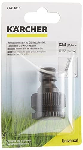 Karcher Musluk Adaptörü (G3/4 w/ G1/2) Çap Düşürücü - Seçenekler: Musluk Adaptörü G1 w/ G3/4 Çap Düşürücü