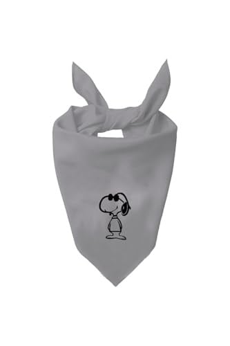 Kare Snoopy Tasarım Tek Renk Fular