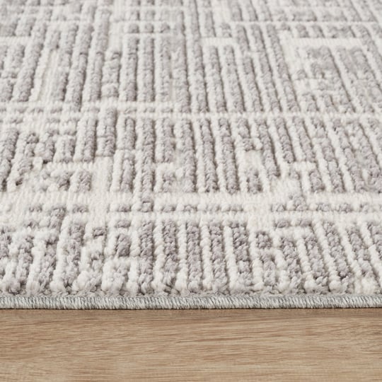 Kaşmir Halı 7/24 İskandinav Sten Gri 80x300 cm