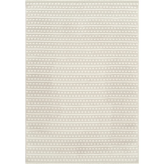 Kaşmir Halı 7/24 Plushy Runa Cream 80x300 cm