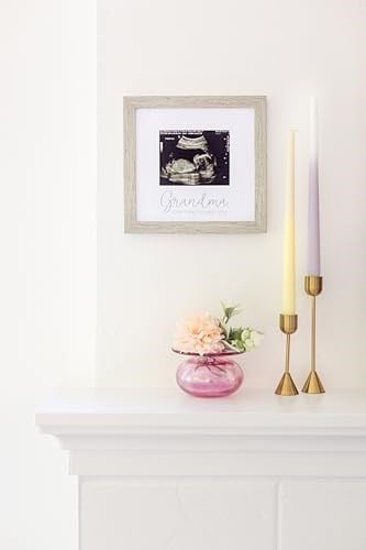 Kate & Milo Rustik Büyükanne Sonogram Resim Çerçevesi, Hamilelik Duyurusu, Ultrason Bebek Fotoğraf Çerçevesi, Cinsiyet-Nötr Bebek Hatıra Çerçevesi, Mas
