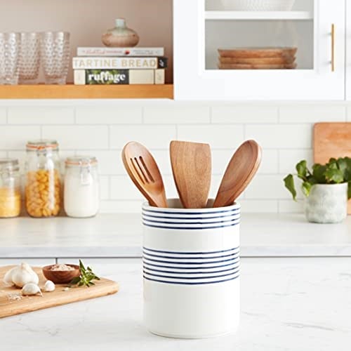 Kate Spade New York 885892 Charlotte Street utensil crock, Blue